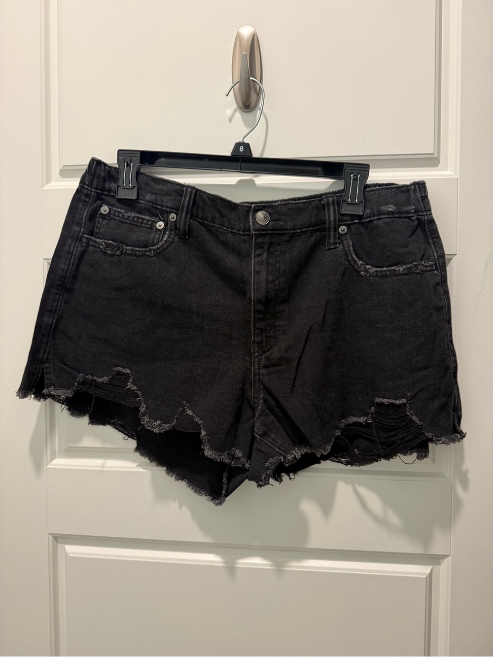 Aerie Daydream Distressed Denim Shorts - Size Large